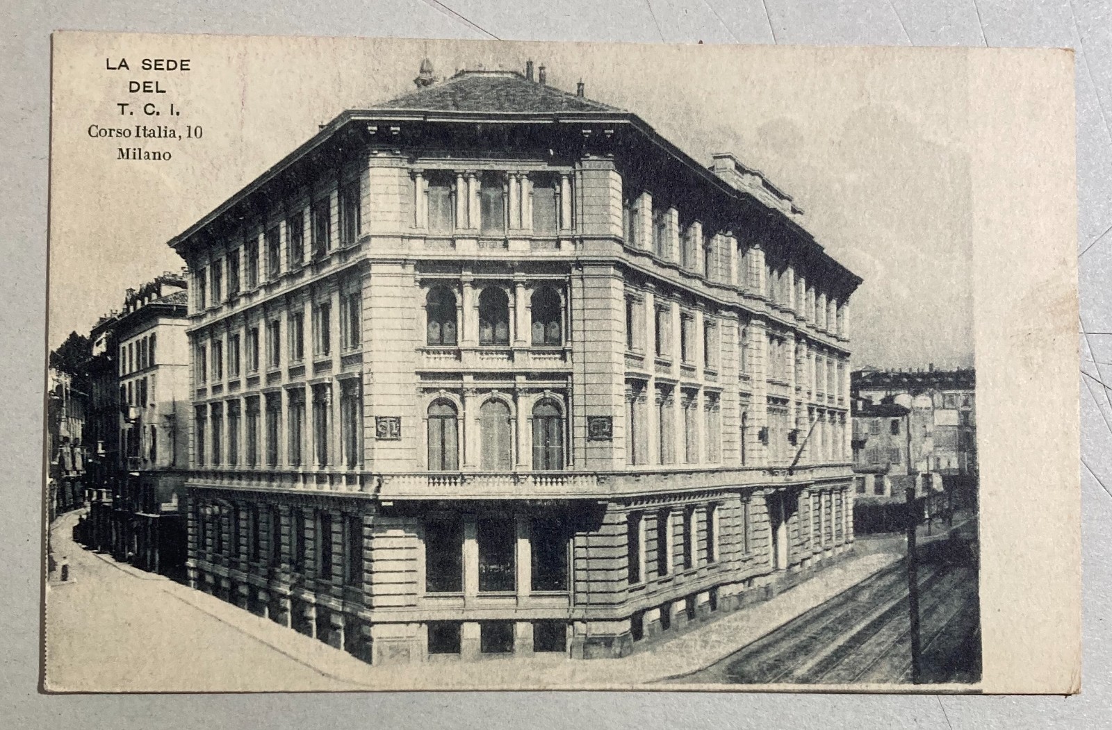 Milano   Antica Veduta Architettonica   Palazzo Del T.C.I.   Cartolina Da Collezione