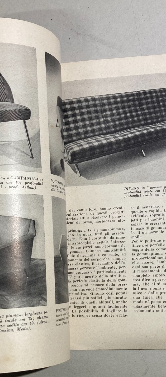 Architettura, Design, Proposte d'Arredo: Poltrone In Gommapiuma, Zanuso, Gio Ponti, 1954