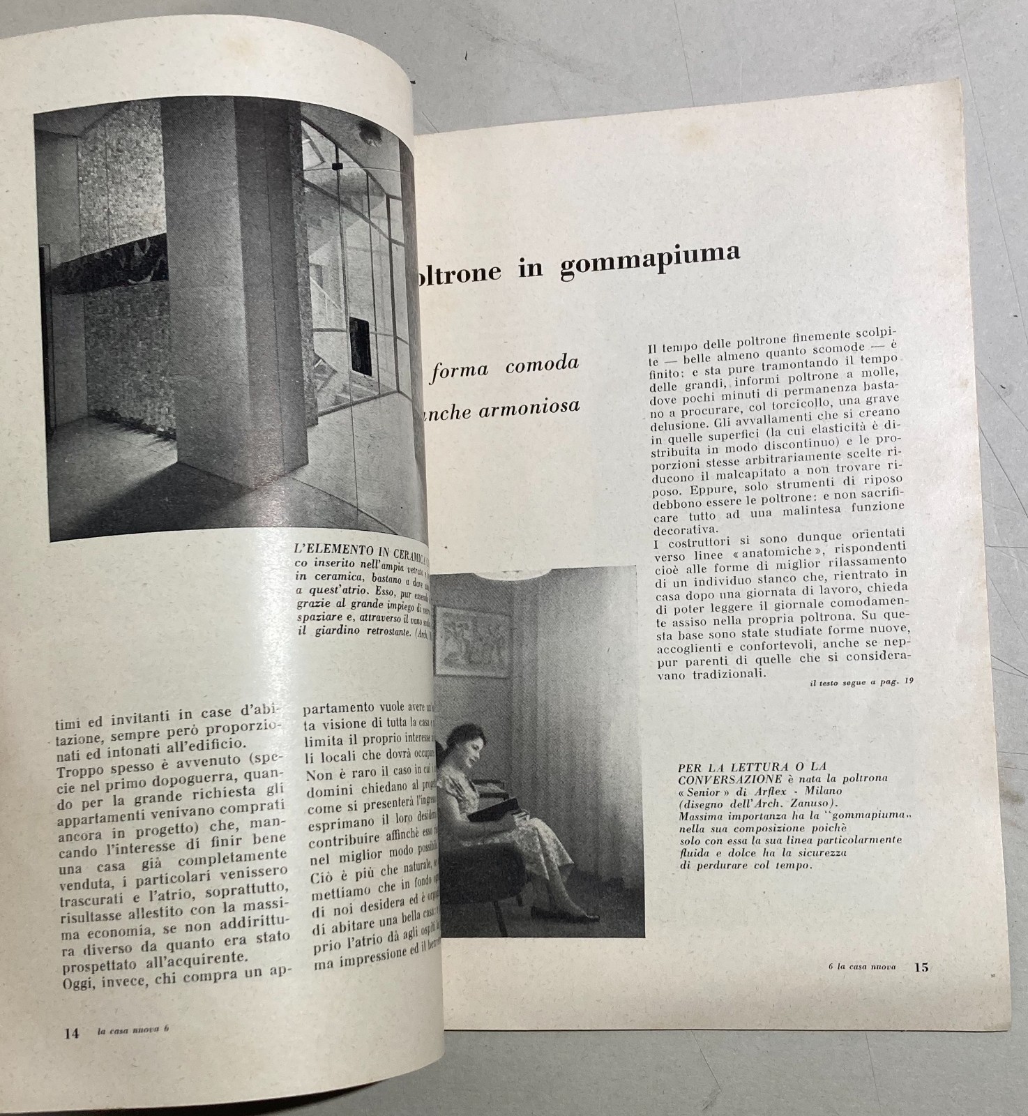 Architettura, Design, Proposte d'Arredo: Poltrone In Gommapiuma, Zanuso, Gio Ponti, 1954
