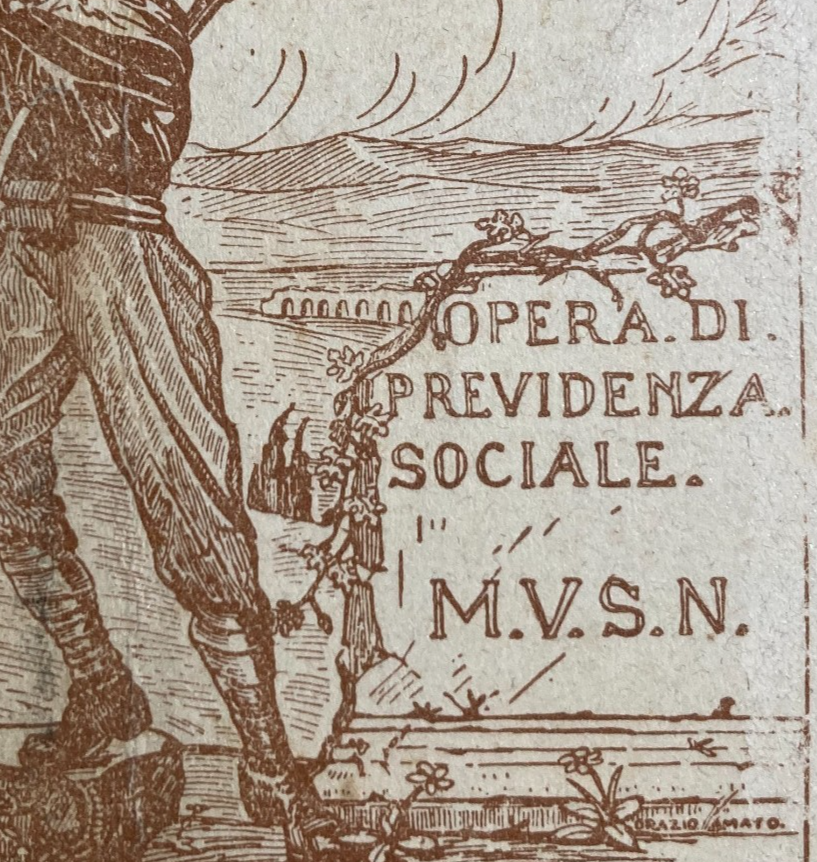 Fascismo   Opera Di Previdenza Sociale   MVSN   Illustratore Orazio Amato   Cartolina Postale