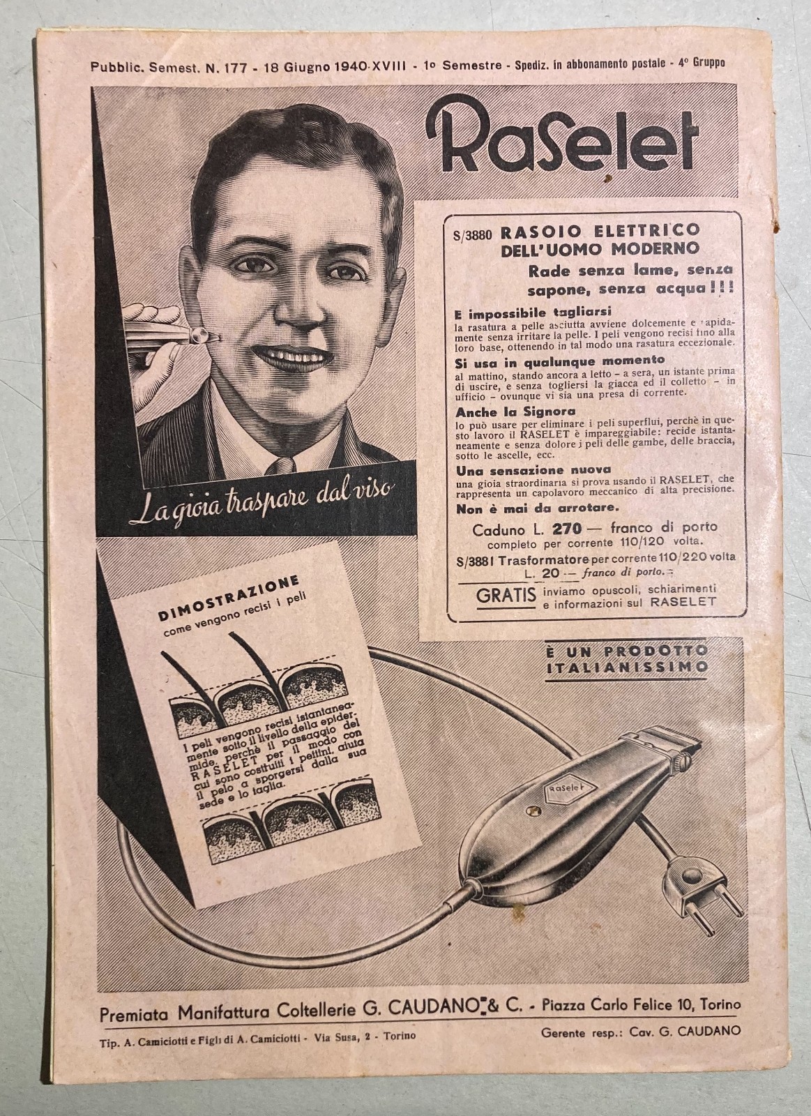 Caudano   Catalogo Illustrato E Prezzato   Articoli Vari Casalinghi   1940