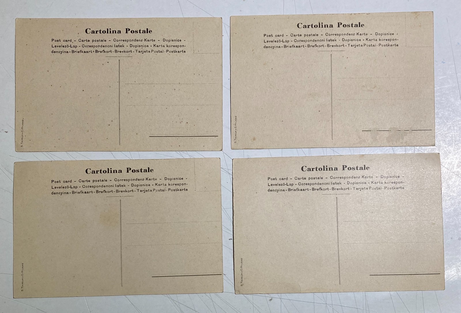 Pediatria: Svezzamento Neonati. 4 Cartoline Pubblicitarie Mantovani. Grecia, Scozia