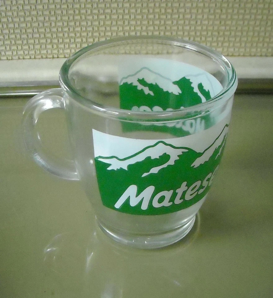 Bicchiere Pubblicitario Matese Cerve Con Montagne Innevate