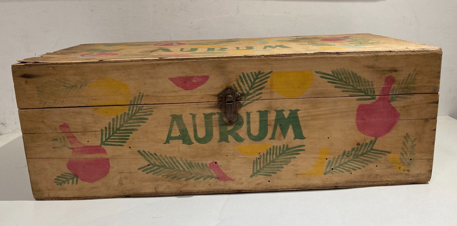 Abruzzo, Pescara   Liquori: Distilleria Aurum, Cassetta Pubblicitaria d'Epoca