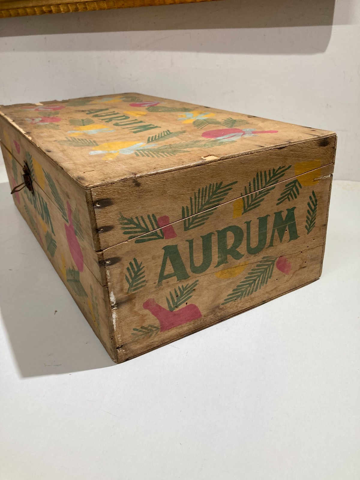 Abruzzo, Pescara   Liquori: Distilleria Aurum, Cassetta Pubblicitaria d'Epoca