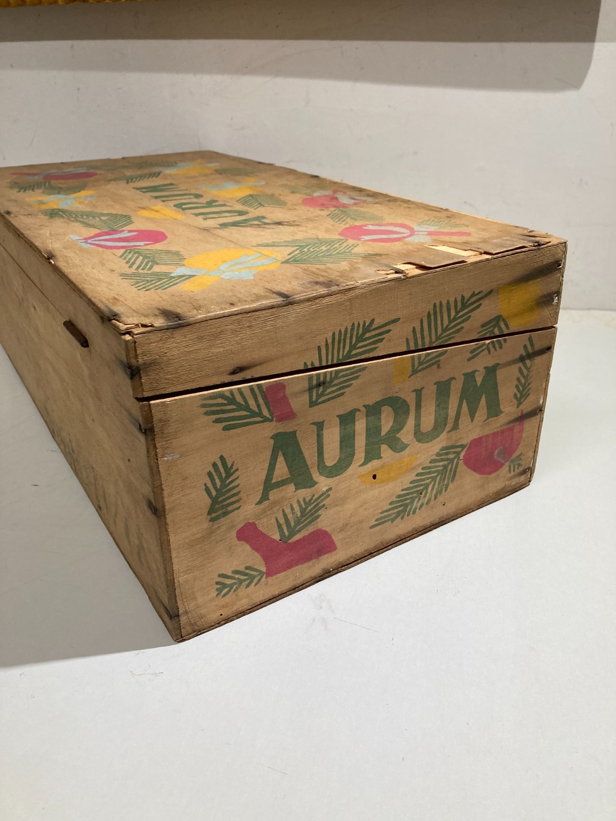 Abruzzo, Pescara   Liquori: Distilleria Aurum, Cassetta Pubblicitaria d'Epoca