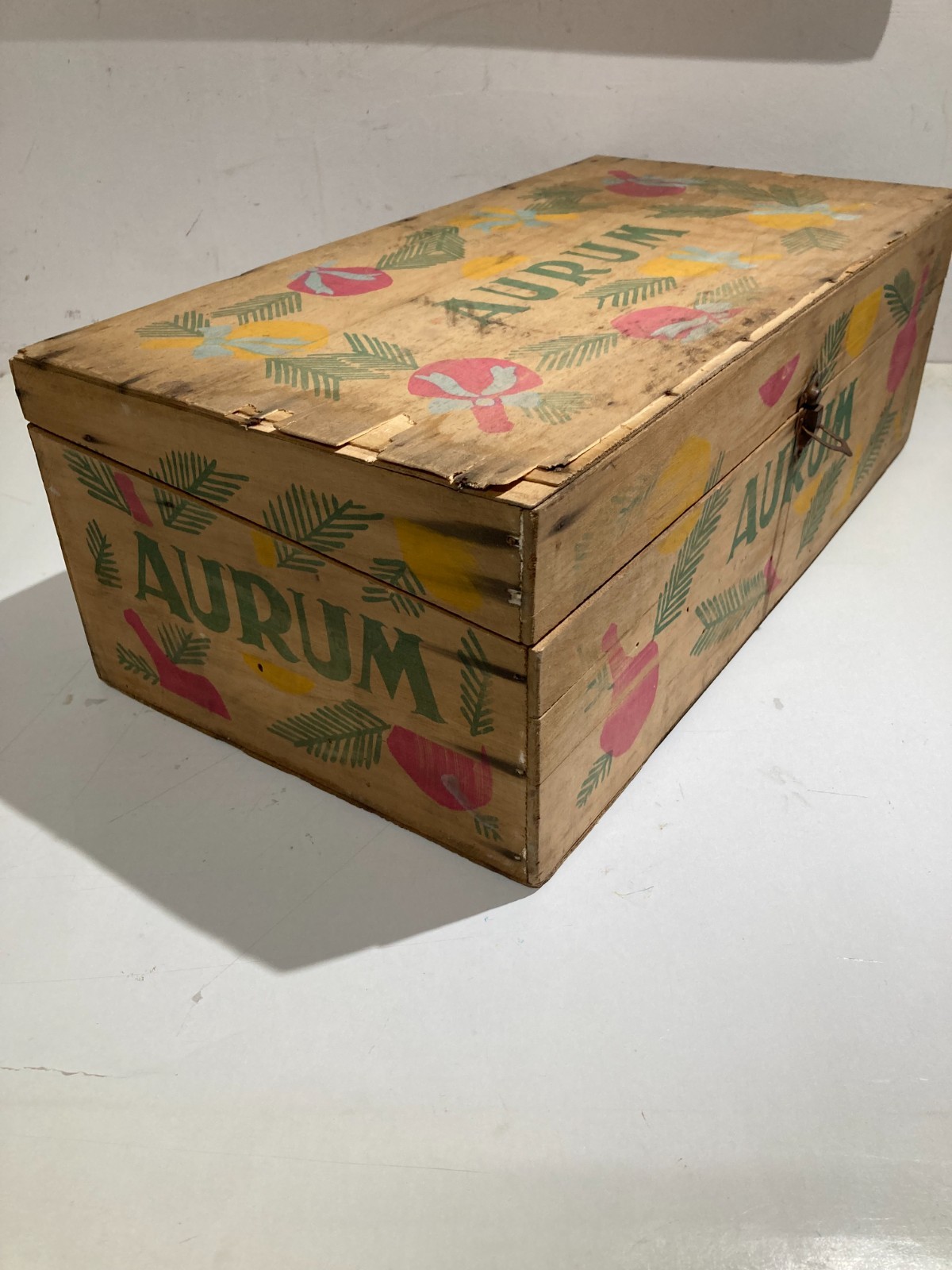 Abruzzo, Pescara   Liquori: Distilleria Aurum, Cassetta Pubblicitaria d'Epoca