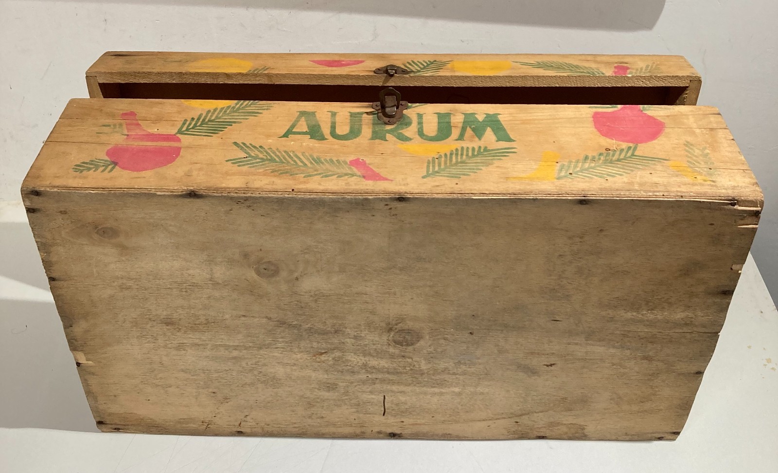 Abruzzo, Pescara   Liquori: Distilleria Aurum, Cassetta Pubblicitaria d'Epoca