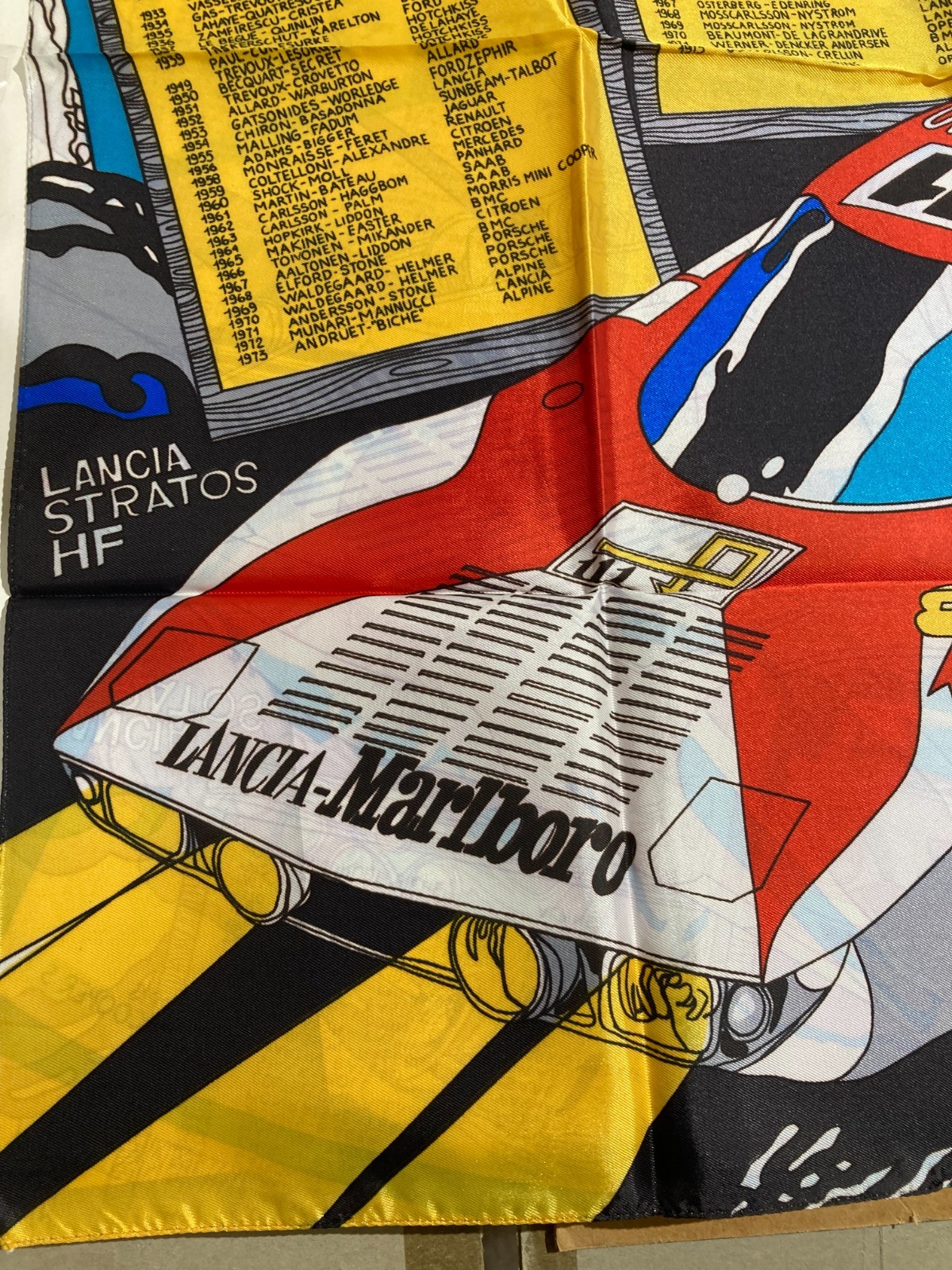 Automobilismo   Rally Di Montecarlo   Foulard Decorativo E Artistico Pubblicitario