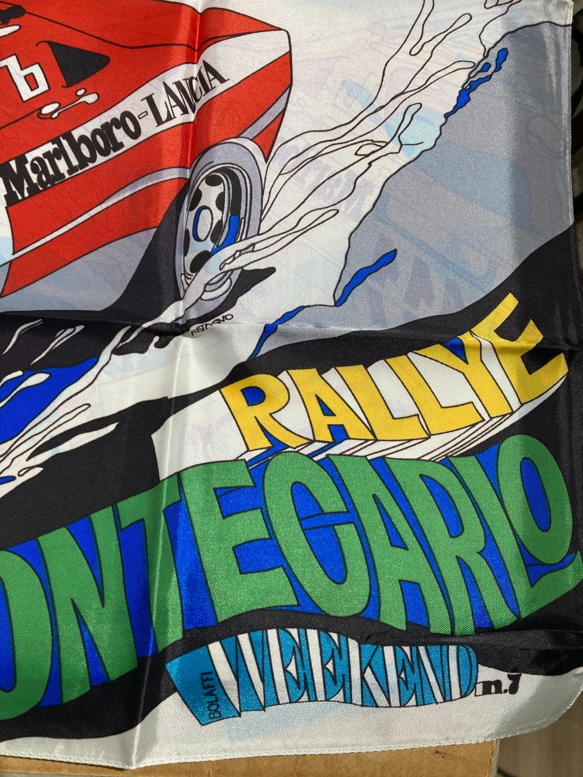 Automobilismo   Rally Di Montecarlo   Foulard Decorativo E Artistico Pubblicitario