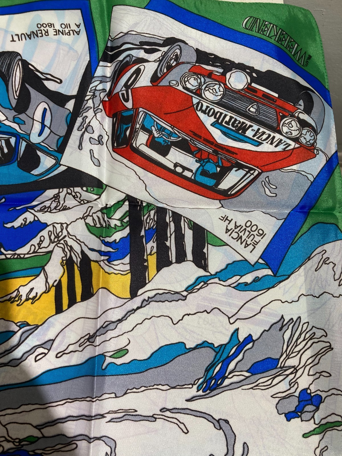 Automobilismo   Rally Di Montecarlo   Foulard Decorativo E Artistico Pubblicitario