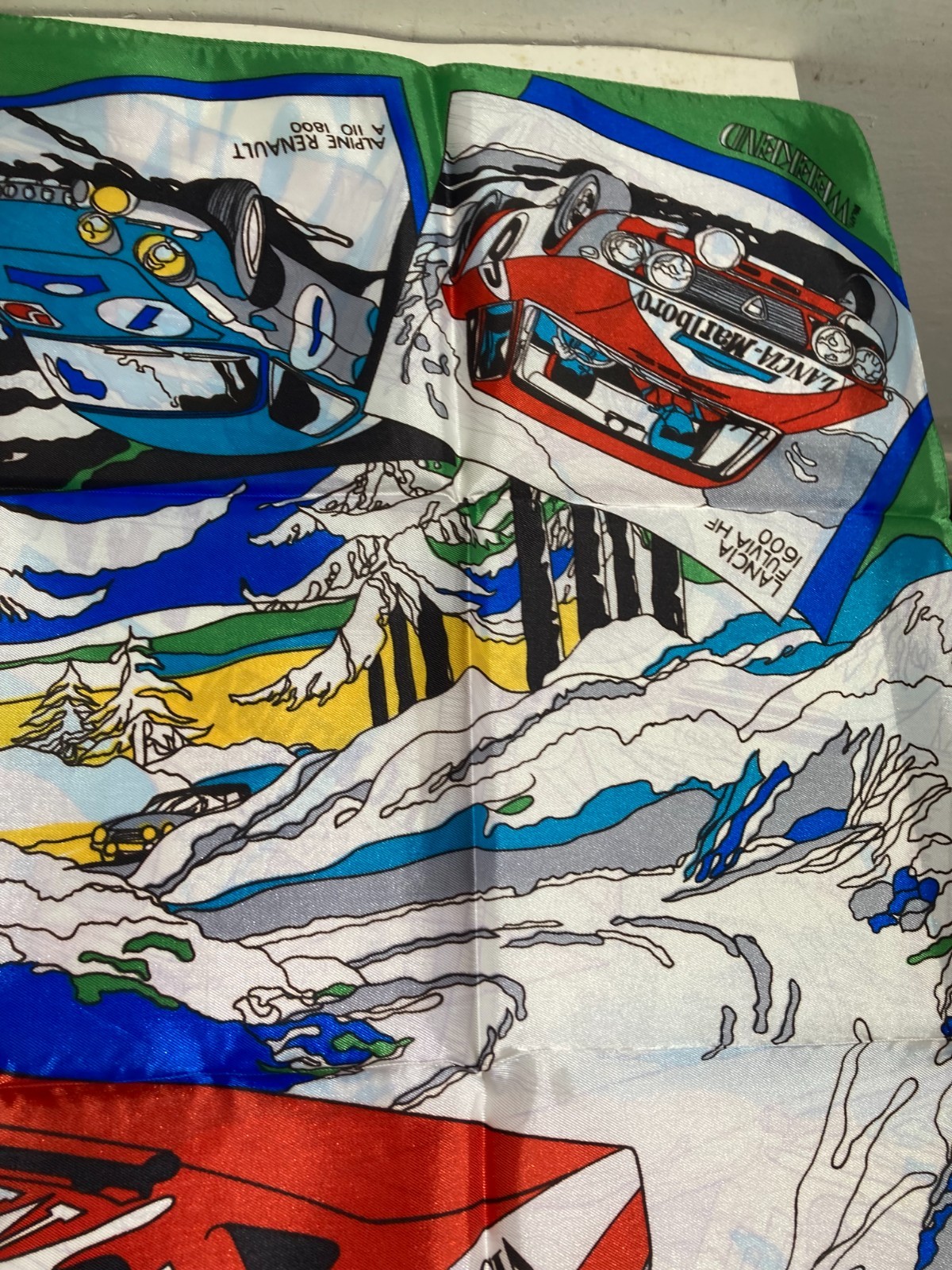 Automobilismo   Rally Di Montecarlo   Foulard Decorativo E Artistico Pubblicitario