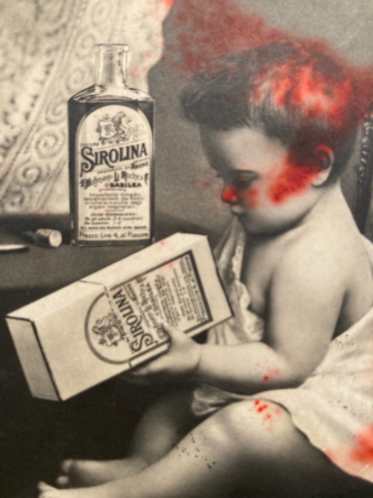 Farmaceutica: Medicina, Antica Cartolina Pubblicitaria Sirolina Roche