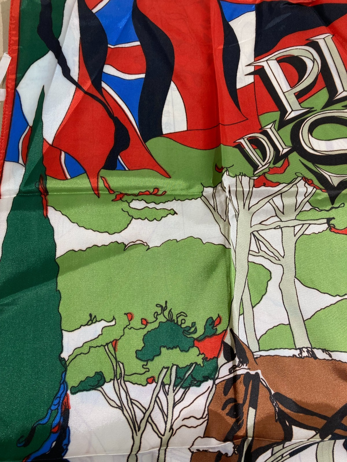 Equitazione, Cavalli E Palio Di Siena. Tessuto Pubblicitario Illustrato Da Rostagno