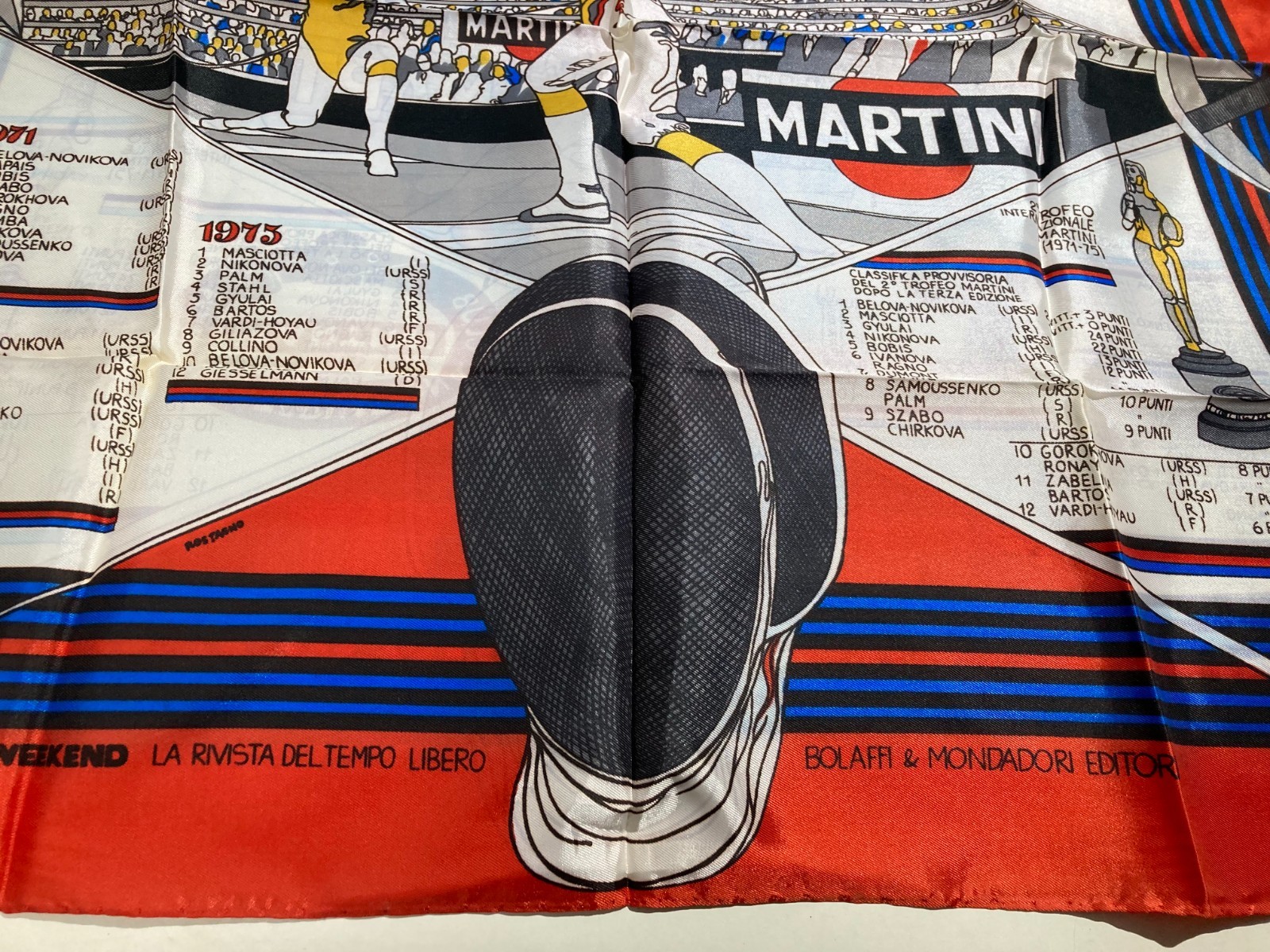 Sport, Scherma, Fioretto Femminile, Trofeo Martini, Foulard Pubblicitario, Rostagno