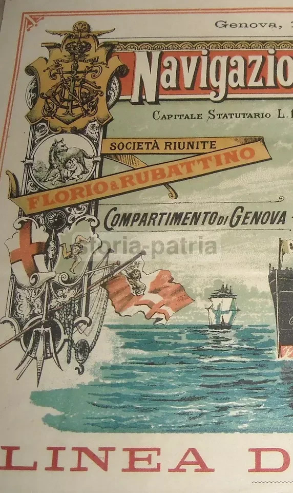 Genova, Napoli, Ngi Navigazione, Emigrazione In America, Plata, Manila, 1890
