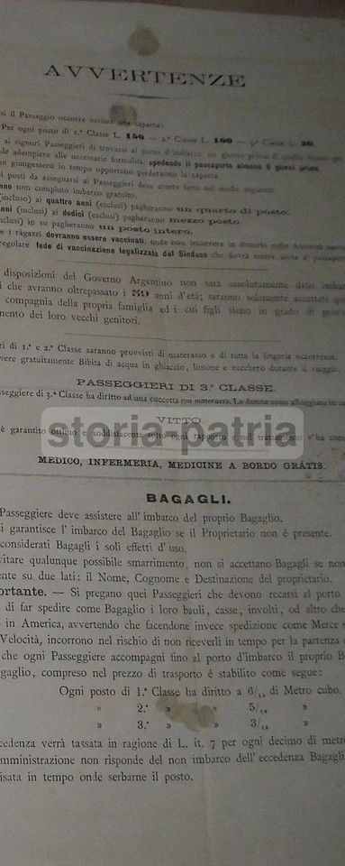 Genova, Napoli, Ngi Navigazione, Emigrazione In America, Plata, Manila, 1890