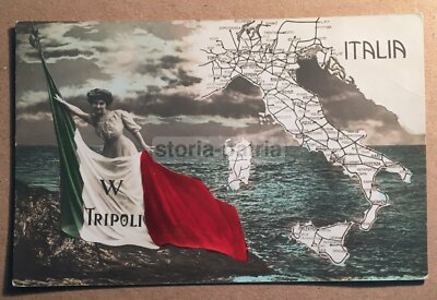 Africa, Colonie, Tripolitania, Libia, Tripoli, Tricolore, Cartografia Italiana d'Epoca