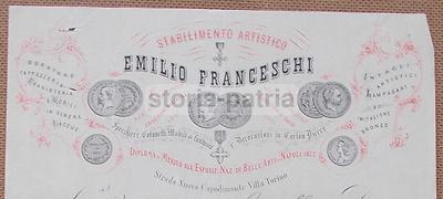 Emilio Franceschi   Mobilia Artistica, Specchiere, Dorature, Pubblicitaria, Araldica