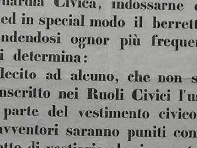 Marche, Macerata: Giuseppe Milesi Pironi Ferretti   Militaria, Guardia Civica, Uniformi, Pio IX