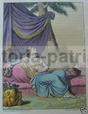 Appiani, Bigatti, Milano: Antica Incisione Acquarellata, 1814