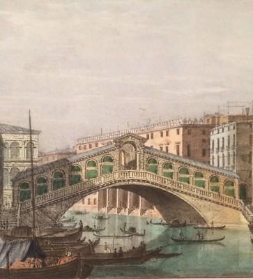 Venezia, Il Ponte Di Rialto. Veduta Animata Ispirata A Canaletto