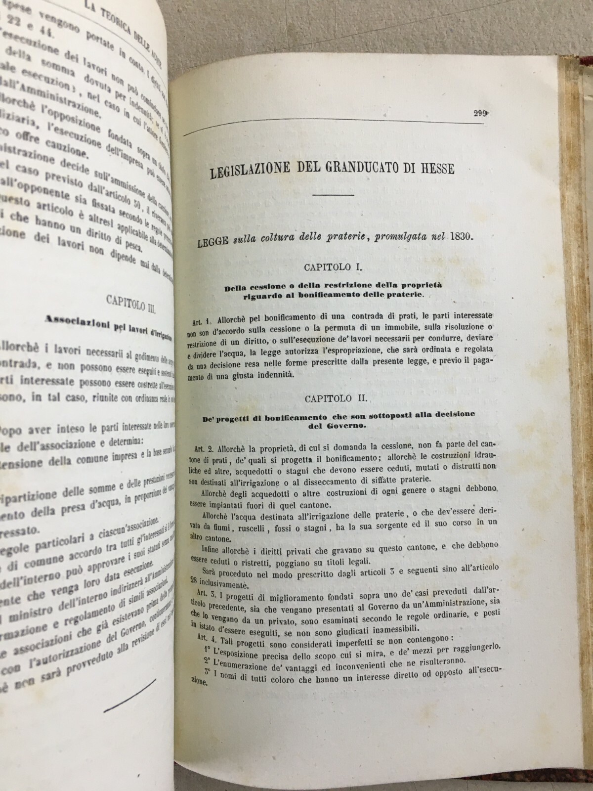 La Teorica Delle Acque Di Ragion Privata   Gaetano Foschini, 1883