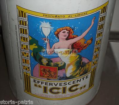 Effervescente Angelini Ancona Roma: Barattolo Pubblicitario d'Epoca