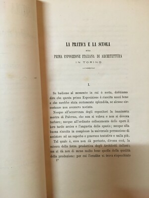 Giuseppe Gioachino Ferria   Relazione Sulla Prima Esposizione Italiana Di Architettura, 1891
