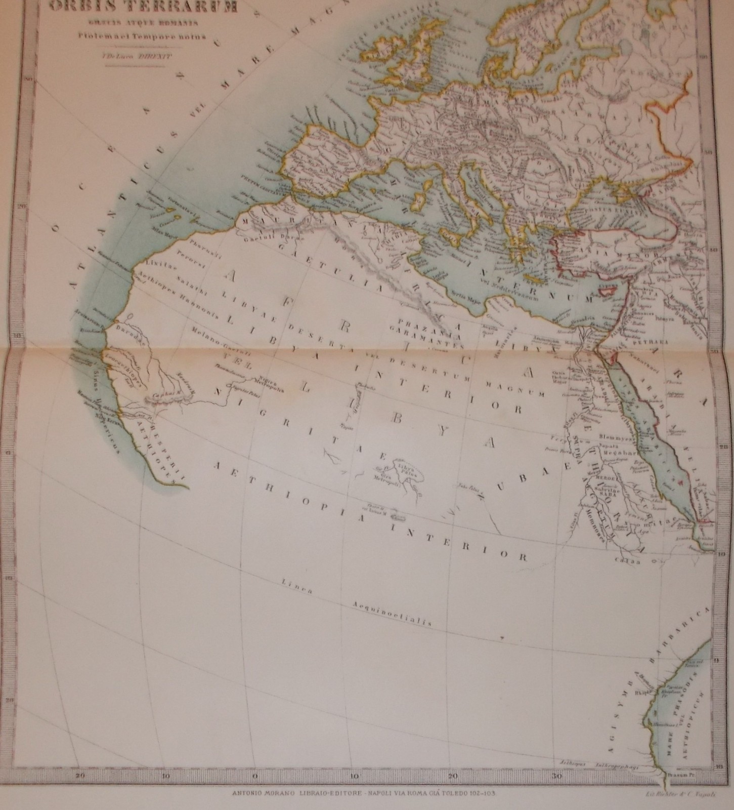 Antica Cartografia: Europa, Asia, Africa, Arabia, Grecia, Italia, Etiopia, Turchia E Isole