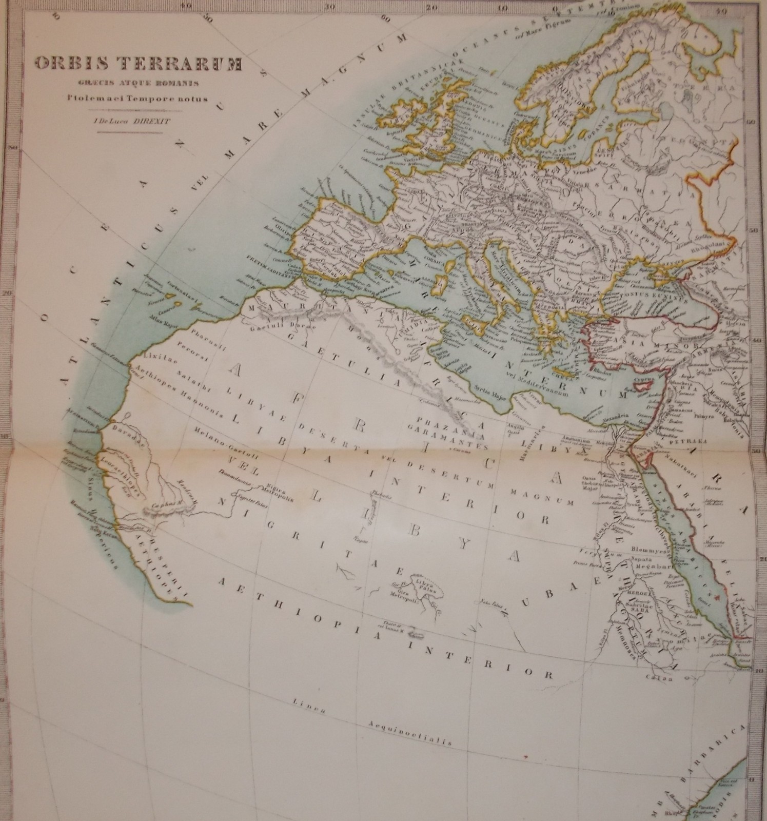 Antica Cartografia: Europa, Asia, Africa, Arabia, Grecia, Italia, Etiopia, Turchia E Isole