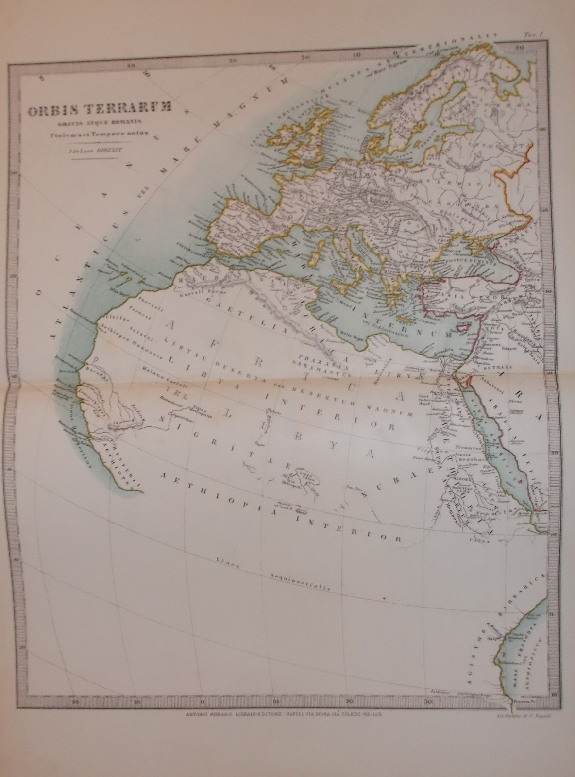 Antica Cartografia: Europa, Asia, Africa, Arabia, Grecia, Italia, Etiopia, Turchia E Isole