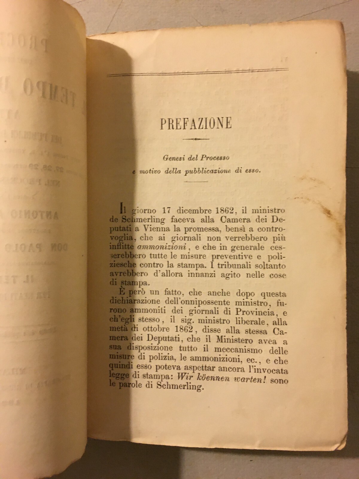 Processo Del Giornale Il Tempo Di Trieste: Risorgimento, Libertà Di Stampa E Cronache Del 1863
