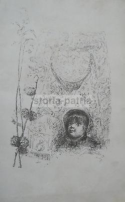 Arte Dell'Ottocento, Folklore, Suggestiva Stampa Antica, Artista Di Area Napoletana