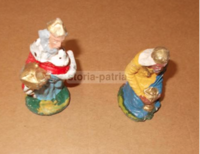 Sculturine Da Collezione   Coppia Di Re Magi Per Presepio   Arte E Artigianato