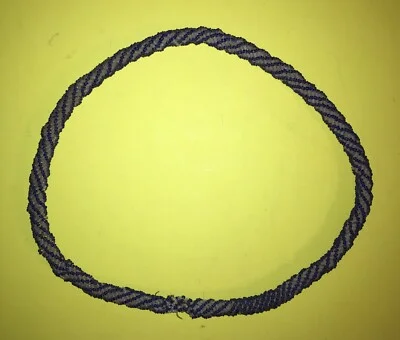 Arte del Vetro: Antica Collana di Perline in Vetro Colorato Bianco e Blu d'epoca