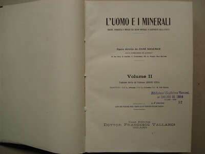 Geologia, Mineralogia, Pietre Preziose, Armi E Metalli. Kraemer, 2 Volumi.
