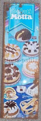 Confectionery, Ice Cream Cakes, Gelato, Creamery, Advertising Sign, Olympics, Motta