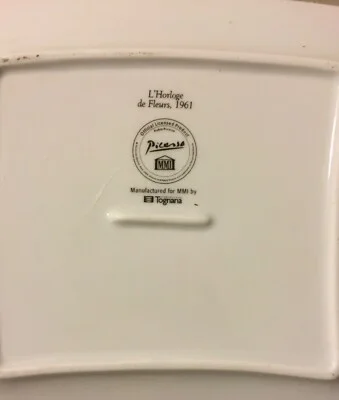 20th-Century Art, Picasso, Modern Advertising Ceramic, Tognana