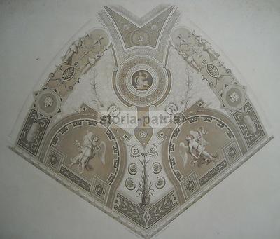 Arte, Allegorie E Mitologia Antica: Decorazione Murale Dell'Artista Mantovani, Incisione