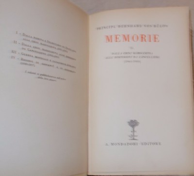 Bernhard Von Bülow   Memorie II (1903 1909): Politica, Economia E Militaria
