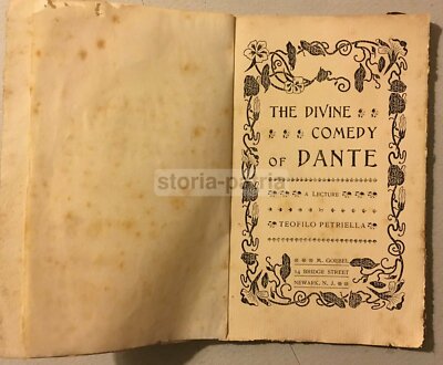 Dante, Divina Commedia, Rara Edizione Americana Di Teofilo Petriella (Circello)