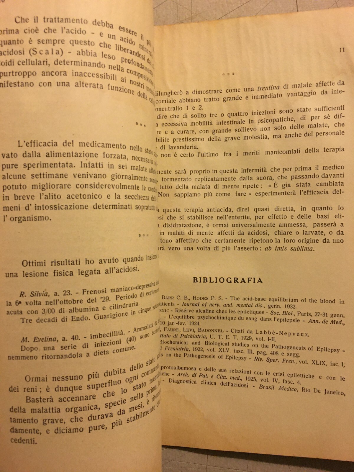 Medicina, Farmaceutica, Psichiatria: Terapia Alcalinizzante, Manicomio Di Pesaro