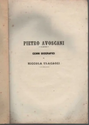 Cenni Biografici di Niccola Ulacacci su Pietro Avoscani: Livorno ed Egitto