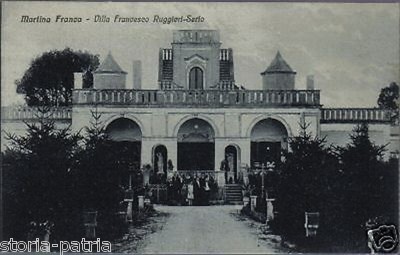 Puglia, Taranto, Martina Franca, Villa Ruggieri Serio, Cartolina d'Epoca, Edizioni Stein