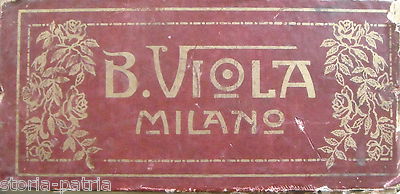 Antica Pubblicità Dolciaria B. Viola Milano   Stampa Litografica