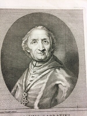Ritratto Di Giuliano Sabbatini, Vescovo Di Modena. Incisione Di Girolamo Vanulli