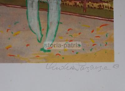 Andrea Pazienza   Notte Di Carnevale. Grafica Con Interventi A Mano