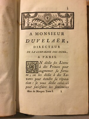 Maupertuis   Oeuvres De M. De Maupertuis (1756): Cosmologia, Astrofisica E Filosofia