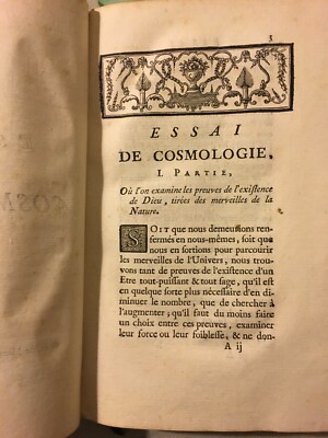 Maupertuis   Oeuvres De M. De Maupertuis (1756): Cosmologia, Astrofisica E Filosofia